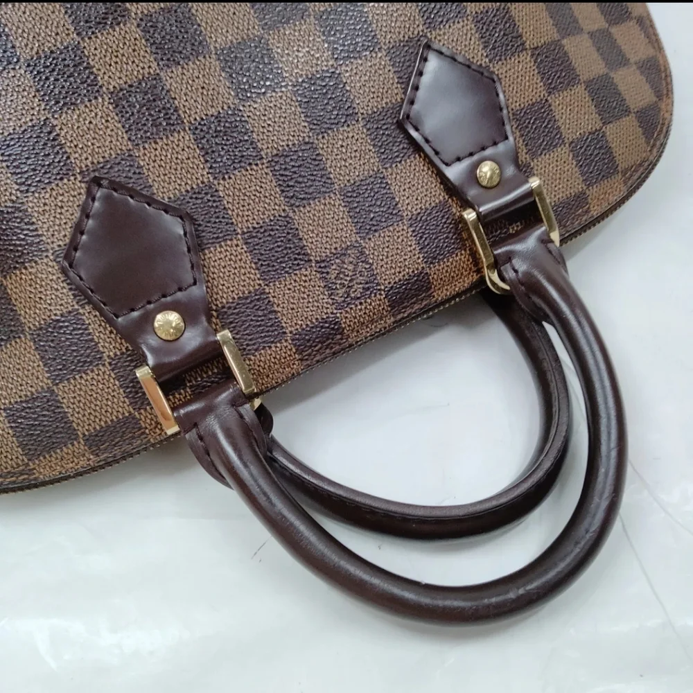 Louis Vuitton Alma Pm Damier Ebene Leather/Canvas Handbag - Picture 9 of 16